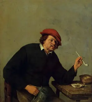 Copyspace Prints: Smoker, 1655. Creator: Adriaen van Ostade