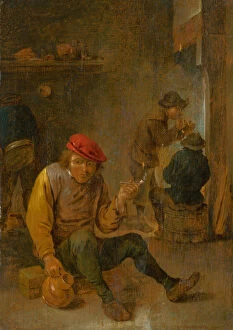 Smoker Collection: A smoker, c. 1650. Creator: Teniers, David, the Younger (1610-1690)