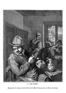 Art Union Scrap Book Prints: The Smoker, c1630-1680 (1843). Artist: J Jackson