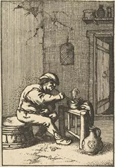 Adriaen Jansz Van Ostade Gallery: Smoker (copy), 1610-85. Creator: Unknown