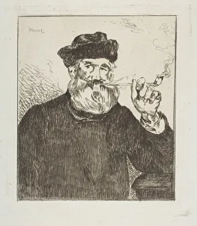 Metropolitan Museum Prints: The Smoker (Le Fumeur), 1866-67. Creator: Edouard Manet