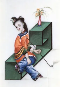 Opium Prints: Smoking opium, mid 19th century