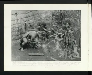 Ritual Prints: A Smoking Party, Zululand, South Africa, c1900? Creator: John Middlebrook