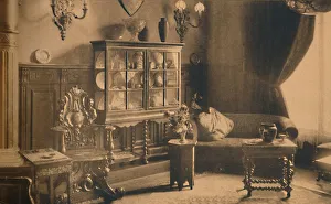 Smoking Room Prints: Smoking room at the Cuban Embassy in Brussels, Belgium, 1927. Creator: Unknown