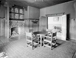 Adirondacks Prints: Smoking room, Paul Smith's casino