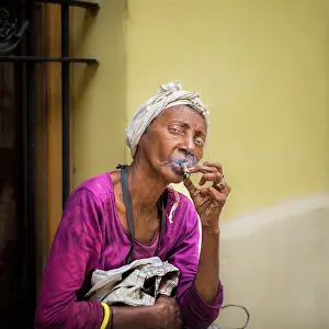 Photojournalism Prints: A Smoking Woman. Creator: Dorte Verner