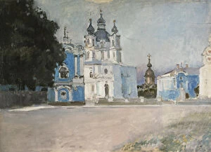 Neva River Collection: The Smolny Convent in Saint Petersburg, Early 20th cen Artist: Yaremich