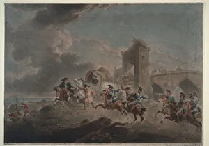 Smuggler Prints: Smugglers attacked, 1795-1798. Artist: Bourgeois, Sir Peter Francis (1756-1811)