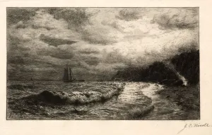 19th 20th Century Prints: The Smugglers Landing Place. Creator: James Craig Nicoll (American, 1847-1918)