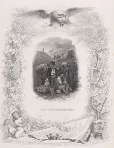 Beranger Gallery: The Smugglers, from The Songs of Beranger, 1829. Creators: Melchior Peronard