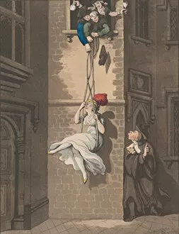 Rudolph Ackermann Collection: Smuggling In, or A College Trick, August 8, 1798. Creator: Heinrich Schutz
