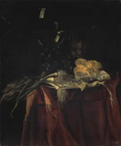 Fish Prints: Snack, mid 17th century. Creator: Willem van Aelst