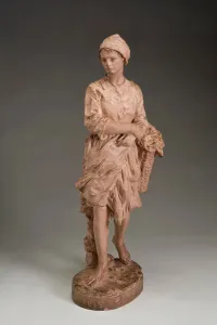 Jules Carpeaux Prints: Snail Fishergirl from Puys, 1872. Creator: Jean-Baptiste Carpeaux