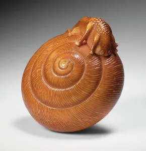 Timid Prints: Snail, Late 18th-early 19th century. Creators: Unknown, Seiyodo Tomiharu
