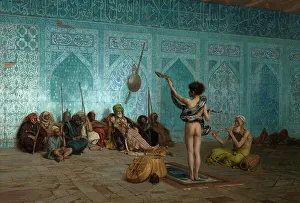 Arabian Prints: Snake Charmer, c1879. Creator: Jean-Leon Gerome