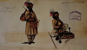 Serpent Prints: Snake charmers, 1856. Creator: Unknown