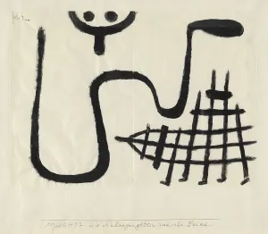 Zentrum Paul Klee Prints: The Snake Goddess and her Foe, 1940. Creator: Klee, Paul (1879-1940)