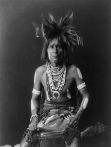Body Paint Prints: Snake priest, c1900. Creator: Edward Sheriff Curtis