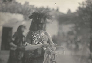 Ceremonial Collection: The snake priest, c1906. Creator: Edward Sheriff Curtis