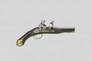 Snaphance Belt Pistol, Italy, dated 1775, in style of c. 1700