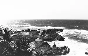 Gold Coast Prints: Snapper Rocks, Coolongatta, Gold Coast, 1925. Creator: Jack Bain