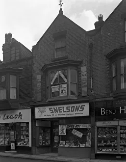 Shop Sign Prints: Snelsons electrical shop, Mexborough, South Yorkshire, 1963. Artist: Michael Walters