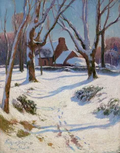 Snow in Brittany, 1892. Creator: Moret, Henry (1856-1913)