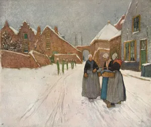 Hendrick Prints: In The Snow, c1902. Artist: Hendrick Cassiers