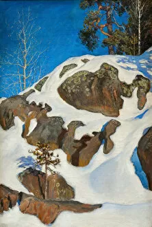 Images Dated 21st November 2017: Snow on the cliffs, 1901