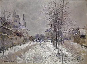 Cloudy Prints: The Snow-Covered Boulevard de Pontoise in Argenteuil, 1875. Creator: Claude Monet