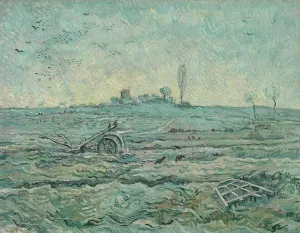 Plowing Prints: Snow-Covered Field with a Harrow (after Millet)