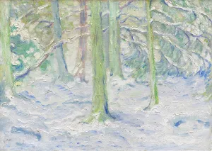 Blue Rider Prints: Snow-covered forest, 1909. Creator: Marc, Franz (1880-1916)