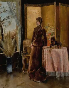 Stylish Collection: The snow. Creator: Stevens, Alfred (1823-1906)