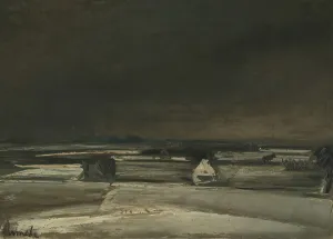 1929 Prints: Snow Landscape, 1929. Creator: Constant Permeke