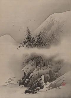 Misty Prints: Snow Landscape, ca. 1885-89. Creator: Hashimoto Gaho