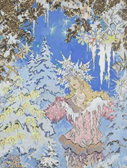 Korovin Prints: Snow Maiden. Costume design for the opera Snow Maiden by N