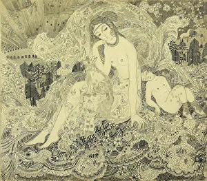 The Snow Queen, 1908. Artist: Arapov, Anatoli Afanasyevich (1876-1949) The Snow Queen, 1908. Artist: Arapov, Anatoli Afanasyevich (1876-1949)