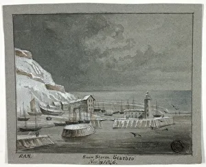 Snow Storm, Scarbro, November 29, 1846. Creator: Elizabeth Murray Snow Storm, Scarbro, November 29, 1846. Creator: Elizabeth Murray