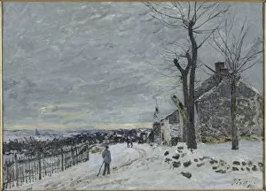 Winter Landscape Collection: Snow at Veneux-Nadon, c. 1880