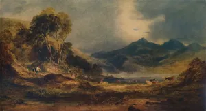 Anthony Vandyke Copley Fielding Gallery: Snowdon over the Head of Traeth Mawr, 1853, (1935). Artist: Anthony Vandyke Copley Fielding