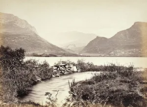 Lakes Prints: Snowdon, From Nantlle Lakes (583), Printed 1860 circa. Creator: Francis Bedford