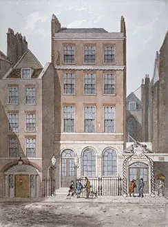 George Shepherd Prints: Snows Banking House and Twinings tea merchants, Strand, Westminster, London, c1810