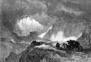 A Snowstorm on Mont Cenis'...Farnley Hall Collection of drawings by J.M.W. Turner, R.A. 1865. Creator: W. J. Linton