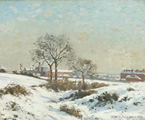 Snowy Prints: Snowy Landscape at South Norwood, 1871. Creator: Camille Pissarro