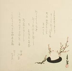 Branch Gallery: Snowy Rabbit, 1867. Creator: Yabu Chosui
