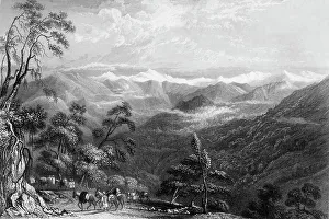 Roberts Emma Prints: Snowy Range, from Landour, 1845. Creator: Unknown