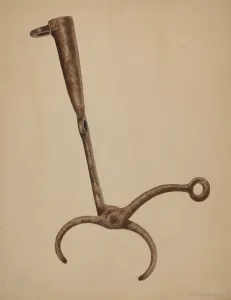 William Frank Prints: Snubber for Bull, c. 1942. Creator: William Frank