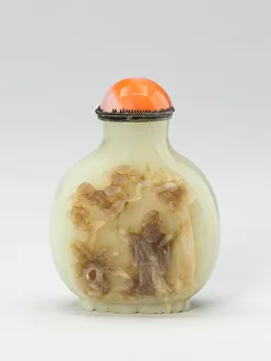 Snuff Bottle with a Bat-Shaped Base, Qing dynasty (1644-1911). Creator: Unknown