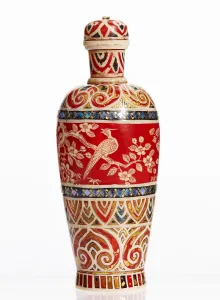 Pheasant Prints: Snuff bottle with lid, 18th century. Creator: Unknown