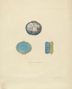 Donald Streeter Prints: Snuff Box, 1935/1942. Creator: Donald Streeter